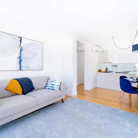 Apartament Blue By The River 3 - Elegant Two-bedroom In Santos *