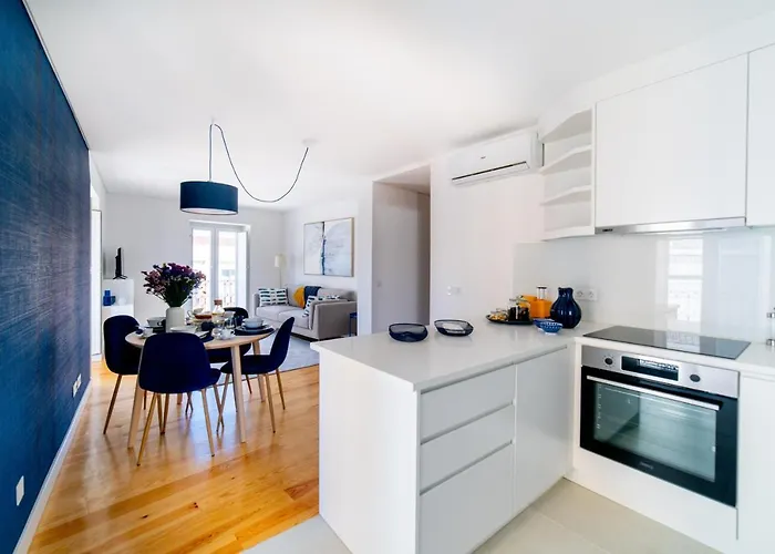 Blue By The River 3 - Elegant Two-bedroom In Santos Apartmán