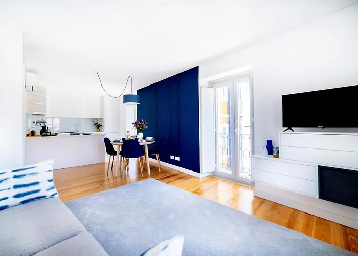 Blue By The River 3 - Elegant Two-bedroom In Santos Lisboa